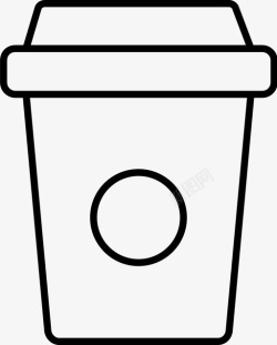 一个咖啡杯咖啡咖啡杯咖啡店图标高清图片