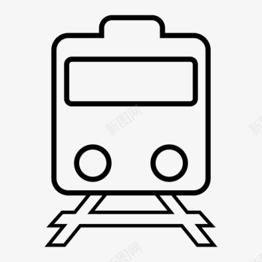 火车乘客铁路图标图标
