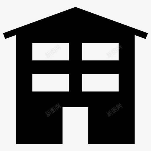 建筑商业住宅图标svg_新图网 https://ixintu.com ios网络用户界面 real 住宅 商业 商场 建筑