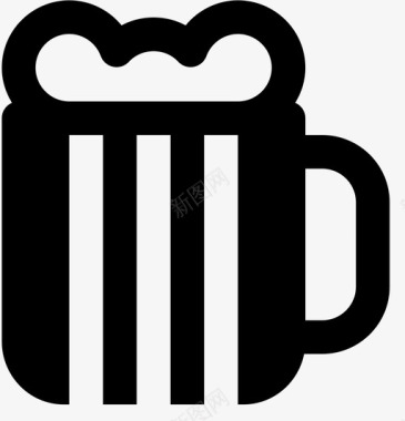 啤酒品脱酒精饮料图标图标