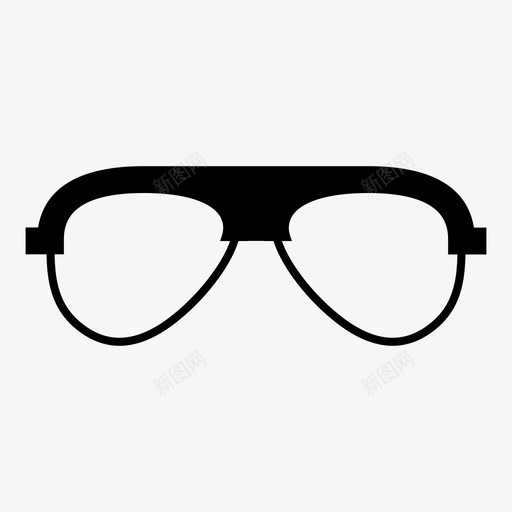 飞行员眼镜眼镜时尚图标svg_新图网 https://ixintu.com 时尚 眼镜 飞行员眼镜