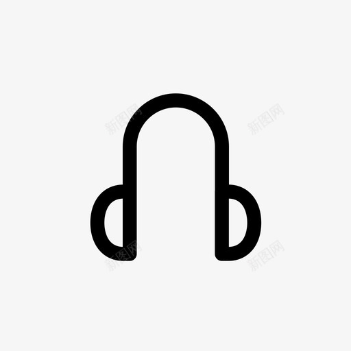 耳机音频小工具图标svg_新图网 https://ixintu.com 小工具 耳机 音乐声音 音频