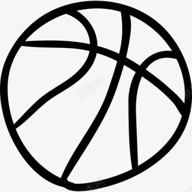 篮球手绘体育手绘教育图标图标