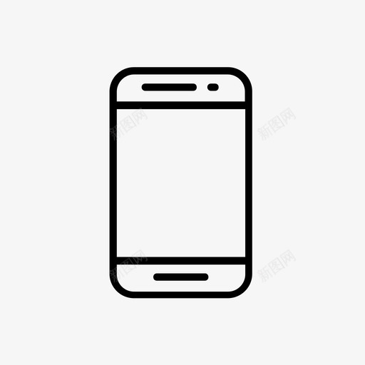 iphone设备智能手机图标svg_新图网 https://ixintu.com iphone 智能手机 触摸屏手机 设备