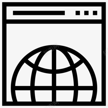 连通性全球网络浏览图标图标