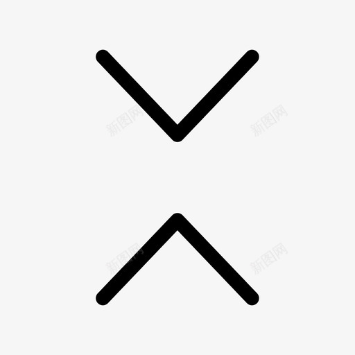 垂直收缩箭头减少图标svg_新图网 https://ixintu.com 减少 垂直收缩 箭头
