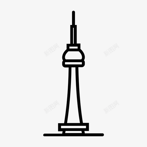 加拿大多伦多cntowercntowertowercanada图标svg_新图网 https://ixintu.com canada cntowertower towers摩天大楼 加拿大多伦多cntower 多伦多剪影