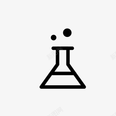 埃伦迈耶烧瓶化学品科学图标图标