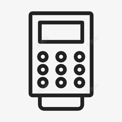 pinpad卡信用卡图标svg_新图网 https://ixintu.com pinpad 付款 信用卡 卡 钱