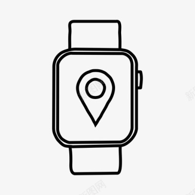 applewatch地图图钉applewatch设备图标图标