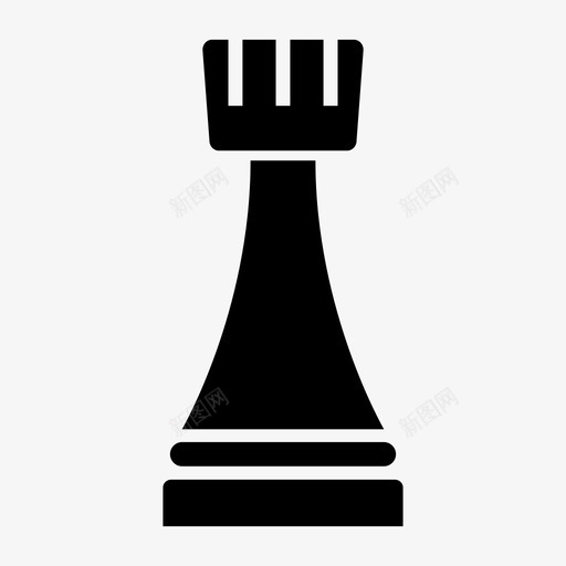 黑车黑棋象棋图标svg_新图网 https://ixintu.com 下棋 游戏 象棋 黑棋 黑棋子 黑车