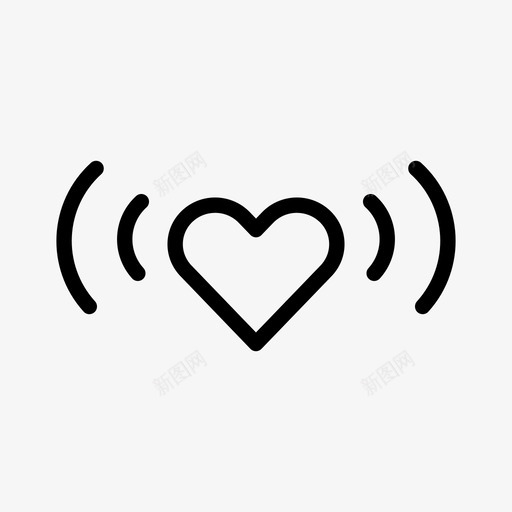 爱的氛围联系心图标svg_新图网 https://ixintu.com 信号 心 情人节 爱的心 爱的氛围 联系