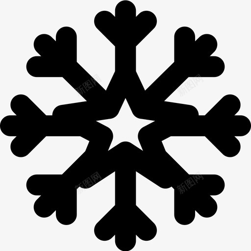 雪花圣诞节假日图标svg_新图网 https://ixintu.com 假日 冬天 圣诞节 雪花