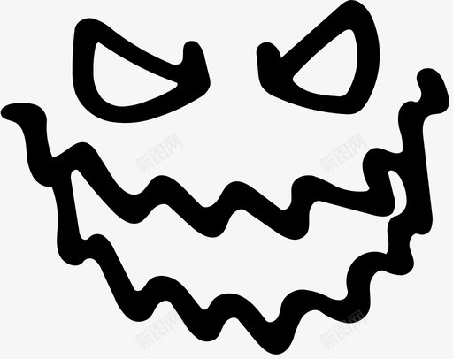 怪物生物怪物脸图标svg_新图网 https://ixintu.com 怪物 怪物脸 恐惧 手绘2 生物