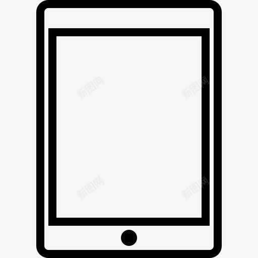 苹果ipad设备屏幕图标svg_新图网 https://ixintu.com 屏幕 平板电脑 美味的苹果设备 苹果ipad 设备