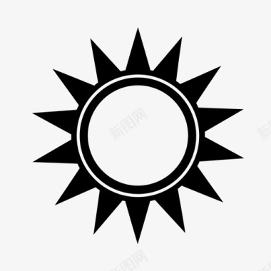 太阳烈日阳光图标图标