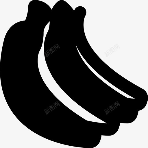香蕉吃食物图标svg_新图网 https://ixintu.com smashiconsgastromy2md固体 吃 食物 香蕉