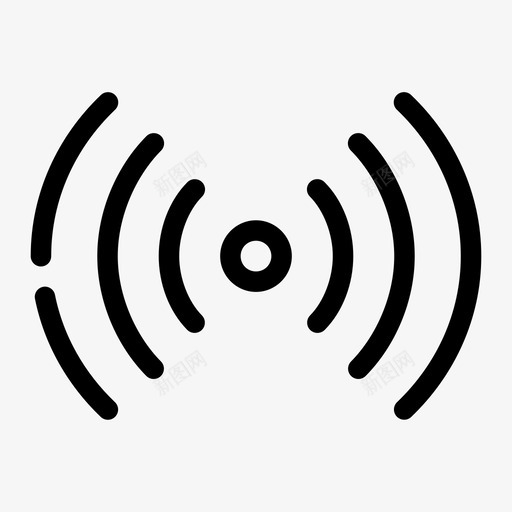 无线信号图标svg_新图网 https://ixintu.com 无线信号