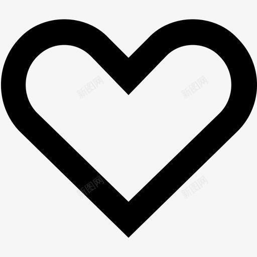 心最爱心形图标svg_新图网 https://ixintu.com 一套线要素图标 喜欢 心 心形 最爱 爱