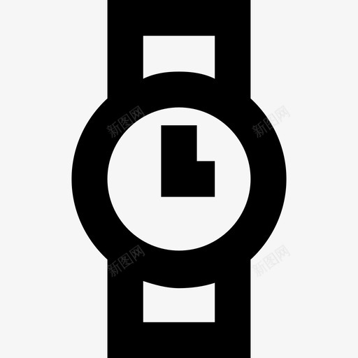 手表时间钟表图标svg_新图网 https://ixintu.com 一套线要素图标 手表 时间 钟表