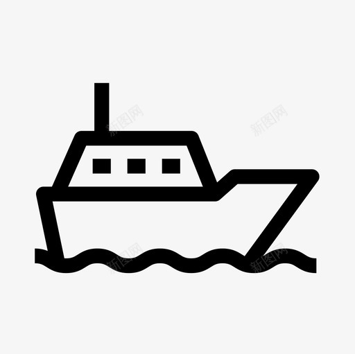 船帆运输图标svg_新图网 https://ixintu.com 帆 船 运输 运输轮廓图标集