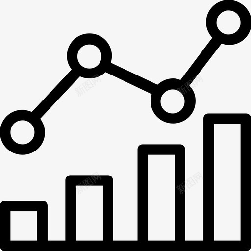 增长条形图统计图标svg_新图网 https://ixintu.com 增长 搜索引擎优化和营销 条形图 统计