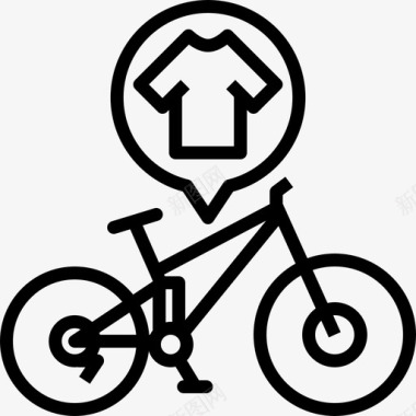 免费骑自行车穿骑自行车山地自行车图标图标