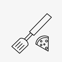 食物铲披萨铲烧烤烹饪图标高清图片