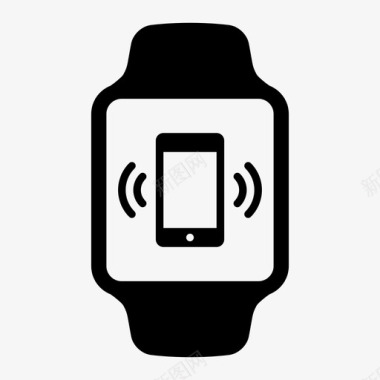 振动手机苹果手表iphone图标图标