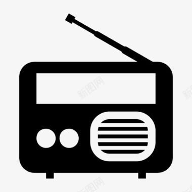 收音机调频收音机媒体图标图标