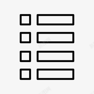 项目符号列表复选框菜单图标图标