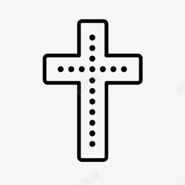 十字架复活节耶稣受难日图标图标