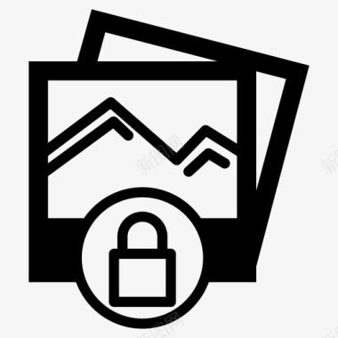 画廊锁禁止访问密码锁图标图标