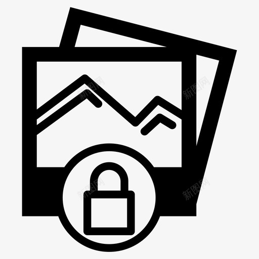 画廊锁禁止访问密码锁图标svg_新图网 https://ixintu.com 受保护的画廊 图案锁 密码锁 画廊锁 禁止访问