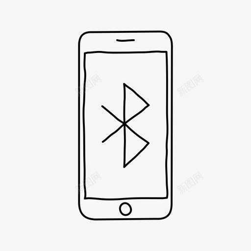 iphone蓝牙设备屏幕图标svg_新图网 https://ixintu.com iphone蓝牙 屏幕 无线 设备