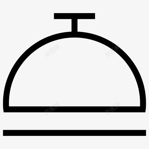 clochedishdome图标svg_新图网 https://ixintu.com cloche dish dome food iosweb用户界面线图标 kitchen