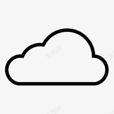 云云计算云服务器图标图标