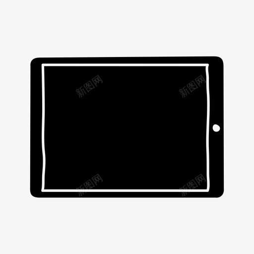 横向ipad设备屏幕图标svg_新图网 https://ixintu.com 屏幕 平板电脑 横向ipad 设备
