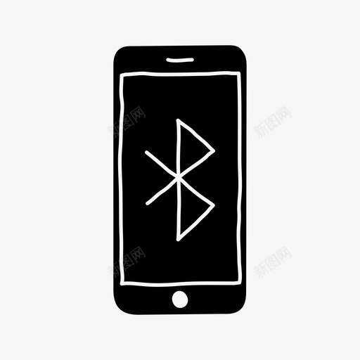 iphone蓝牙设备屏幕图标svg_新图网 https://ixintu.com iphone蓝牙 屏幕 无线 设备