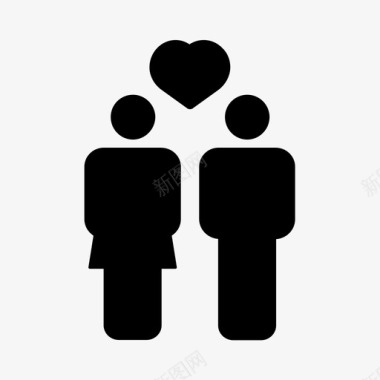 异性恋恋爱情侣图标图标