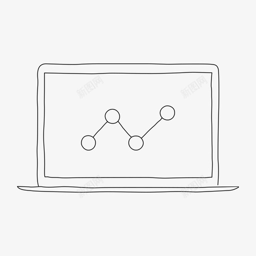 笔记本电脑分析设备图表图标svg_新图网 https://ixintu.com 图表 屏幕 笔记本电脑分析 设备