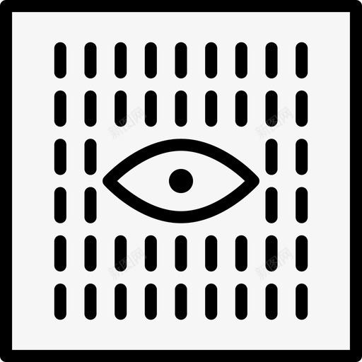 雨抽象眼睛图标svg_新图网 https://ixintu.com 几何 多边形 抽象 抽象几何形状 眼睛 雨