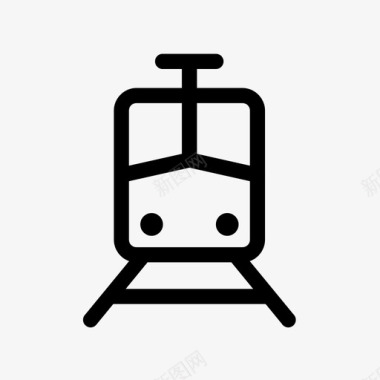 电动火车铁路地铁图标图标