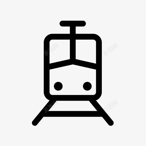 电动火车铁路地铁图标svg_新图网 https://ixintu.com 交通 地铁 电动火车 铁路