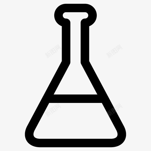 锥形烧瓶烧杯化学图标svg_新图网 https://ixintu.com 化学 化学图标集 烧杯 科学 锥形烧瓶