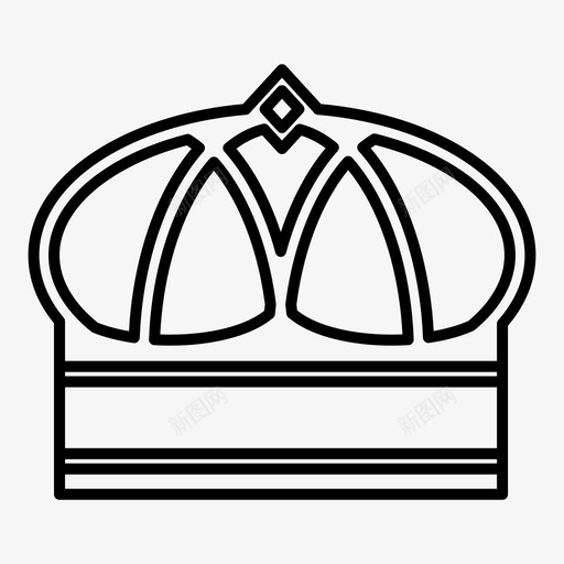 王冠国王权力图标svg_新图网 https://ixintu.com 国王 权力 王冠