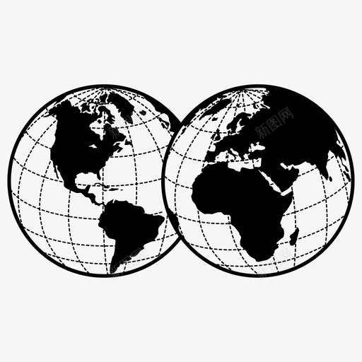 地球仪大西洋地球图标svg_新图网 https://ixintu.com 地图 地球 地球仪 大西洋
