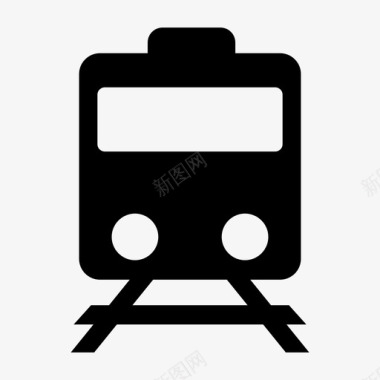 火车铁轨地铁图标图标
