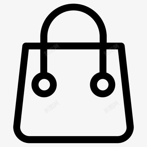 购物袋手袋钱包图标svg_新图网 https://ixintu.com 手袋 购物袋 钱包