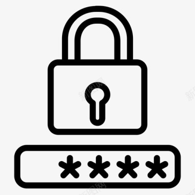 锁密码保护图标图标